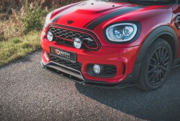 Cup Spoilerlippe Front Ansatz V.2 passend für Mini Countryman Mk2 F60 JCW schwarz Hochglanz