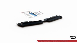 Mittlerer Cup Diffusor Heck Ansatz passend für Mini Countryman Mk2 F60 JCW schwarz Hochglanz