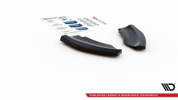 Heck Ansatz Flaps Diffusor für Mini Countryman Mk2 F60 JCW schwarz Hochglanz