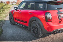 Street+ Seitenschweller Leisten passend für Mini Countryman Mk2 F60 JCW schwarz matt