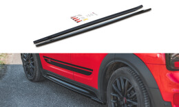 Seitenschweller Ansatz Cup Leisten passend für Mini Countryman Mk2 F60 JCW schwarz Hochglanz