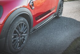 Seitenschweller Ansatz Cup Leisten passend für Mini Countryman Mk2 F60 JCW schwarz Hochglanz