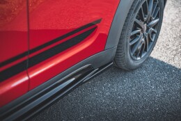 Seitenschweller Ansatz Cup Leisten passend für Mini Countryman Mk2 F60 JCW schwarz Hochglanz