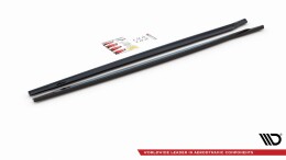Seitenschweller Ansatz Cup Leisten passend für Mini Countryman Mk2 F60 JCW schwarz Hochglanz