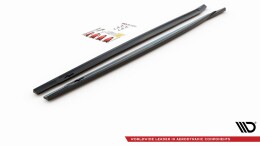 Seitenschweller Ansatz Cup Leisten passend für Mini Countryman Mk2 F60 JCW schwarz Hochglanz