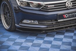 Cup Spoilerlippe Front Ansatz V.1 passend für VW Passat B8 schwarz Hochglanz