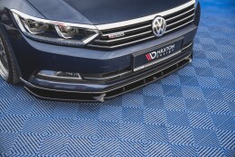 Cup Spoilerlippe Front Ansatz V.2 passend für VW Passat B8 schwarz Hochglanz
