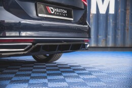 Mittlerer Cup Diffusor DTM Look Heck Ansatz für VW Passat B8 schwarz Hochglanz