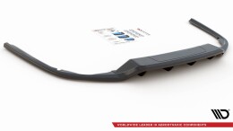 Mittlerer Cup Diffusor Heck Ansatz DTM Look passend für VW Passat B8 schwarz Hochglanz