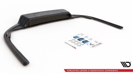 Mittlerer Cup Diffusor Heck Ansatz DTM Look passend für VW Passat B8 schwarz Hochglanz