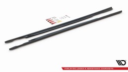 Seitenschweller Ansatz Cup Leisten passend für VW Passat B8 schwarz Hochglanz