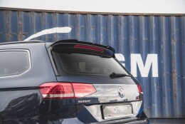 Heck Spoiler Aufsatz Abrisskante passend für VW Passat B8 Variant schwarz Hochglanz