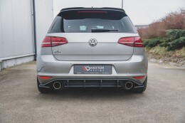 Street Pro Heckschürze Heck Ansatz Diffusor V.2 für VW Golf 7 GTI