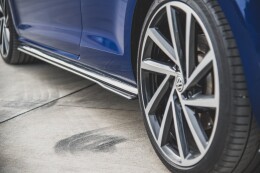 Street Pro Seitenschweller Ansatz Cup Leisten für VW Golf 7 R Facelift