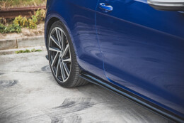 Street Pro Seitenschweller Ansatz Cup Leisten für VW Golf 7 R Facelift
