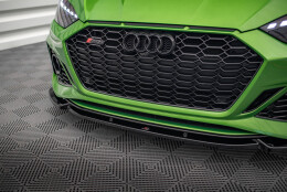 Cup Spoilerlippe Front Ansatz V.2 passend für Audi RS5 F5 Facelift schwarz Hochglanz