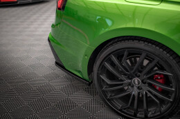 Heck Ansatz Flaps Diffusor für Audi RS5 F5 Facelift schwarz Hochglanz