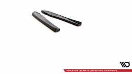 Heck Ansatz Flaps Diffusor passend für Audi RS5 F5 Facelift schwarz Hochglanz