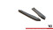 Heck Ansatz Flaps Diffusor passend für Audi RS5 F5 Facelift schwarz Hochglanz