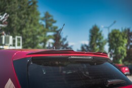 Heck Spoiler Aufsatz Abrisskante für Peugeot 308 GT Mk2 FL schwarz Hochglanz