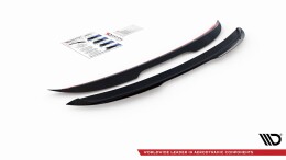 Heck Spoiler Aufsatz Abrisskante passend für Peugeot 308 GT Mk2 Facelift schwarz Hochglanz