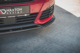 Cup Spoilerlippe Front Ansatz V.1 für Peugeot 308 GT Mk2 Facelift schwarz Hochglanz