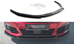 Cup Spoilerlippe Front Ansatz V.2 passend für Peugeot 308 GT Mk2 Facelift schwarz Hochglanz