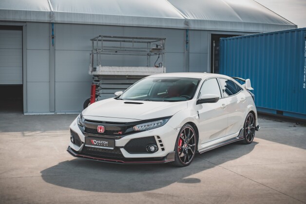 Street Pro Spoilerlippe Front Ansatz V.2 passend passend für Honda Civic X Type-R rot
