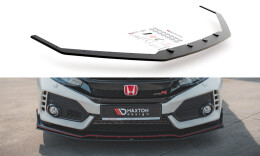 Street Pro Cup Spoilerlippe Front Ansatz V.2 passend für Honda Civic X Type-R ROT