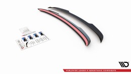 Heck Spoiler Aufsatz Abrisskante passend für Citroen DS4 schwarz Hochglanz