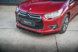 Cup Spoilerlippe Front Ansatz passend für Citroen DS4 schwarz matt