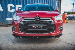 Cup Spoilerlippe Front Ansatz passend für Citroen DS4 schwarz matt