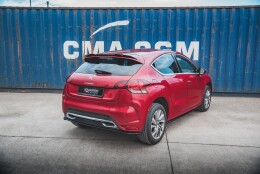 Mittlerer Cup Diffusor Heck Ansatz passend für Citroen DS4 schwarz Hochglanz