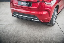 Mittlerer Cup Diffusor Heck Ansatz passend für Citroen DS4 schwarz Hochglanz