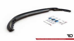 Mittlerer Cup Diffusor Heck Ansatz passend für Citroen DS4 schwarz Hochglanz