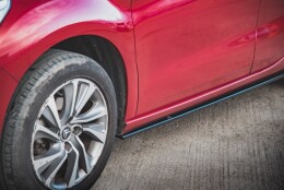 Seitenschweller Ansatz Cup Leisten passend für Citroen DS4 schwarz matt