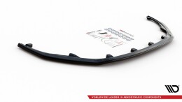 Cup Spoilerlippe Front Ansatz V.1 passend für Peugeot 308 Mk2 Facelift schwarz Hochglanz