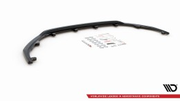 Cup Spoilerlippe Front Ansatz V.1 passend für Peugeot 308 Mk2 Facelift schwarz Hochglanz