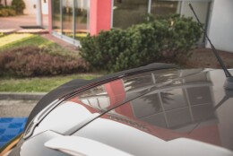 Heck Spoiler Aufsatz Abrisskante passend für Peugeot 308 SW Mk2 Facelift schwarz Hochglanz