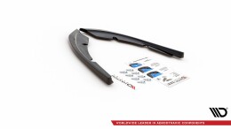 Heck Ansatz Flaps Diffusor passend für Peugeot 308 SW Mk2 Facelift schwarz Hochglanz