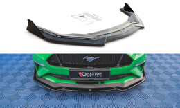 Cup Spoilerlippe Front Ansatz + Flaps V.1 für Ford Mustang GT Mk6 Facelift