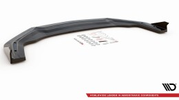 Cup Spoilerlippe Front Ansatz schwarz Hochglanz + Flaps V.2 für Ford Mustang GT Mk6 Facelift