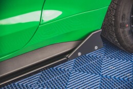 Seitenschweller Ansatz Cup Leisten + Flaps passend für Ford Mustang GT Mk6 Facelift