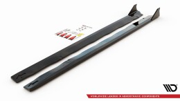 Seitenschweller Ansatz Cup Leisten + Flaps passend für Ford Mustang GT Mk6 Facelift