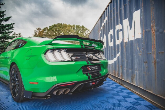 Heck Spoiler Aufsatz Abrisskante für Ford Mustang GT Mk6 FL schwarz Hochglanz