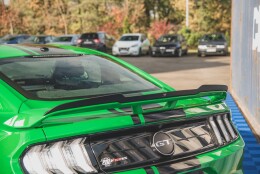 Heck Spoiler Aufsatz Abrisskante passend für Ford Mustang GT Mk6 Facelift schwarz Hochglanz