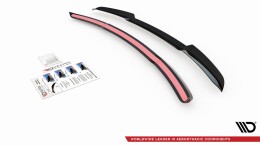 Heck Spoiler Aufsatz Abrisskante passend für Ford Mustang GT Mk6 Facelift schwarz Hochglanz