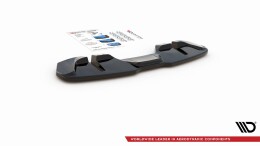Mittlerer Cup Diffusor Heck Ansatz passend für Ford Mustang GT Mk6 Facelift schwarz Hochglanz