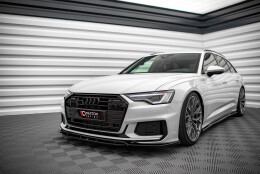 Cup Spoilerlippe Front Ansatz V.3 passend für Audi A6 S-Line / S6 C8 / C8 Facelift schwarz Hochglanz