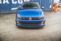 Street Pro Cup Spoilerlippe Front Ansatz passend für VW Polo GTI Mk6 SCHWARZ